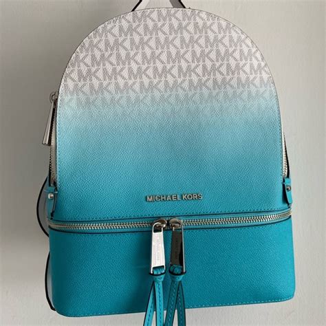 michael kors ocean blue bucket bag